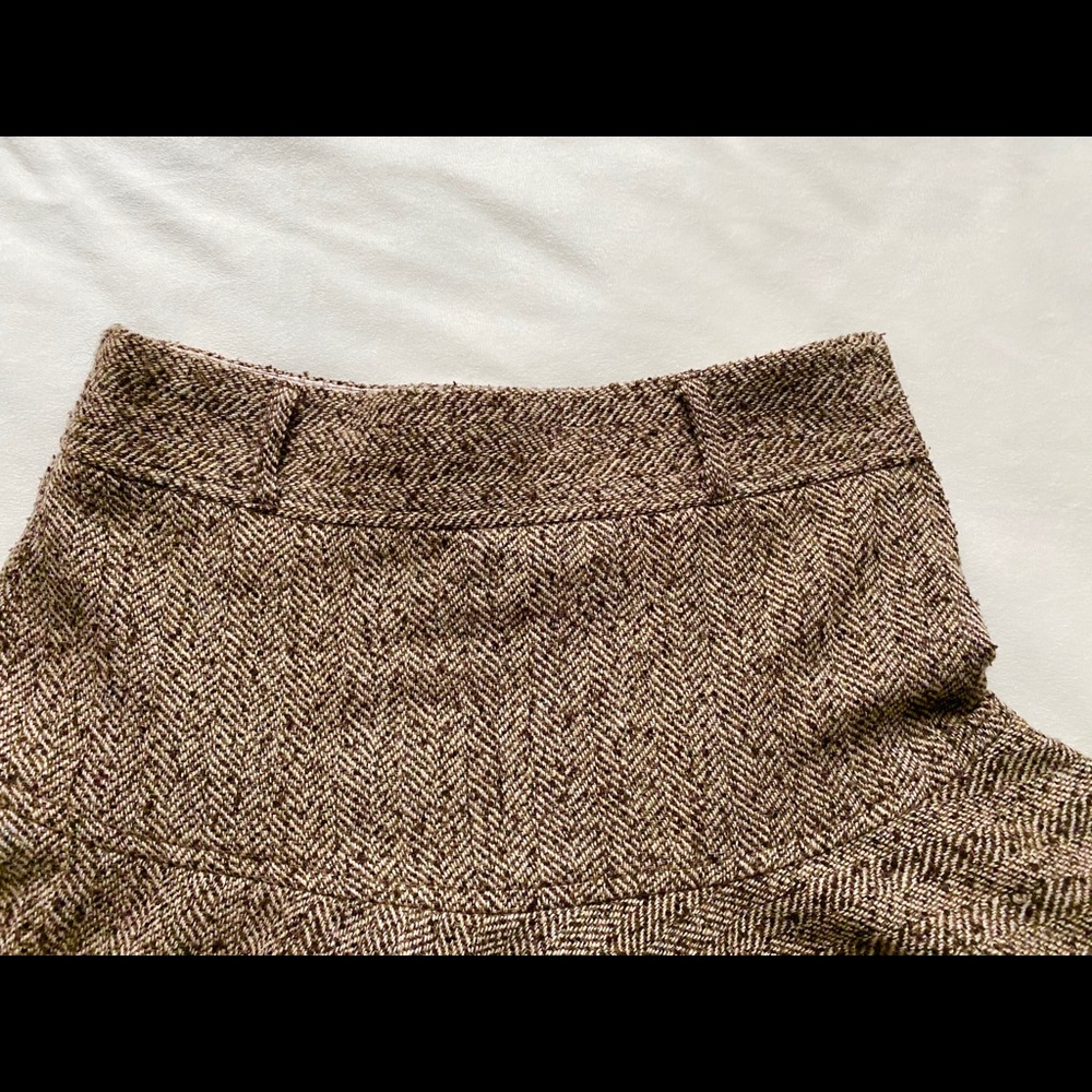 Wool Ruffled Mini-Skirt - Picture 2 of 3
